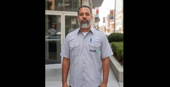 Porteiro treinado com uniforme FaciliV